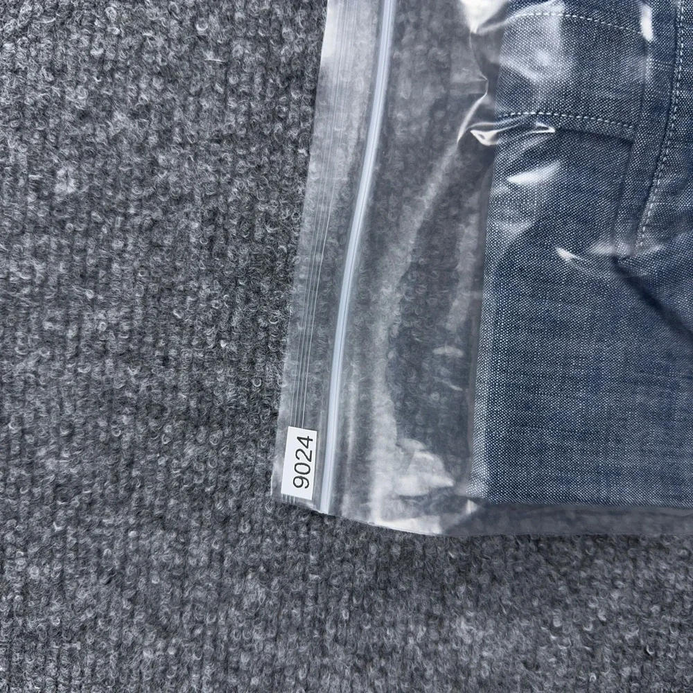 J.Crew Chambray Shirt Men Small Blue Slim Fit Organic Cotton One-Year Wash BE116